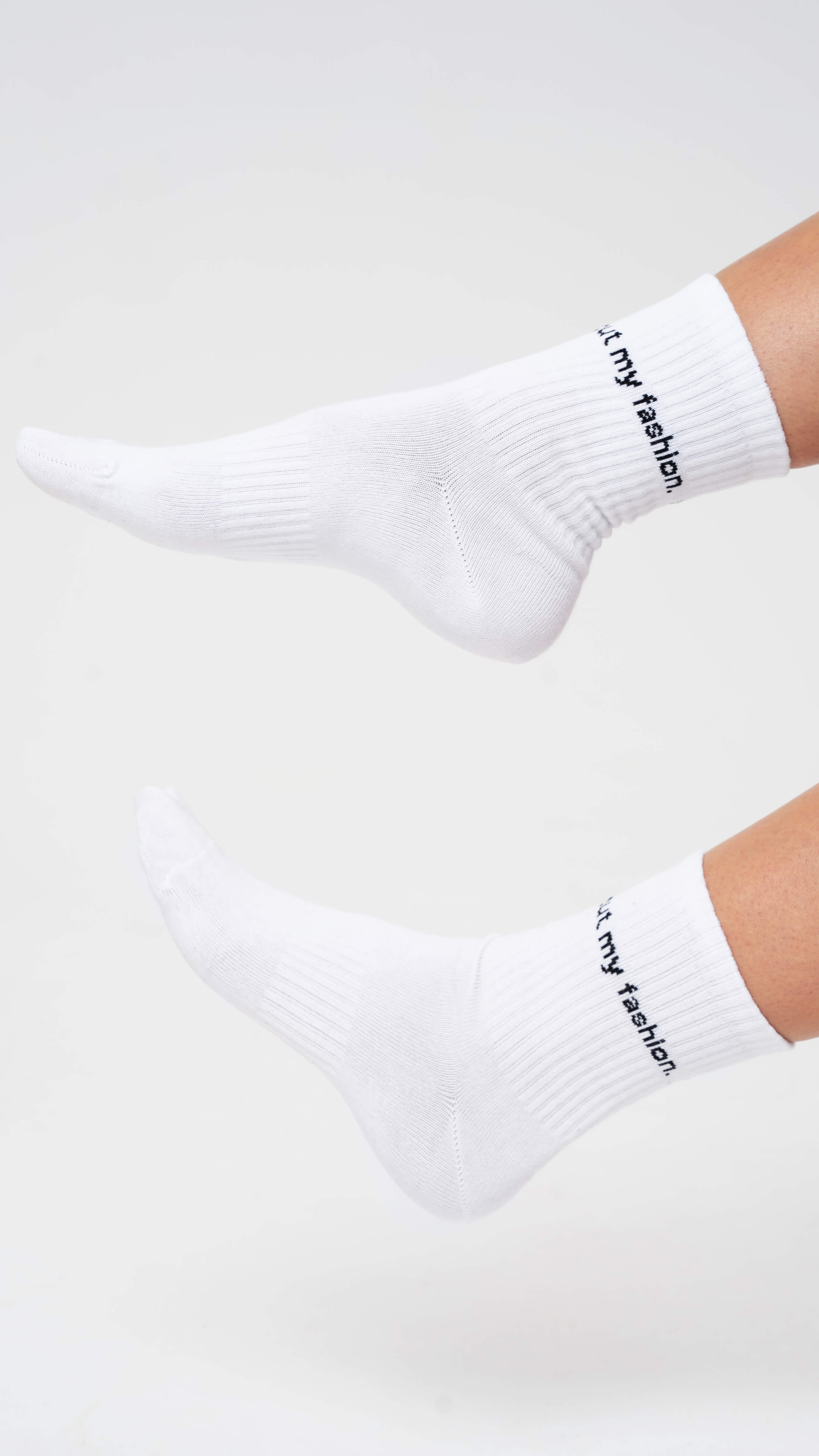unisex white cutmyfashion socks