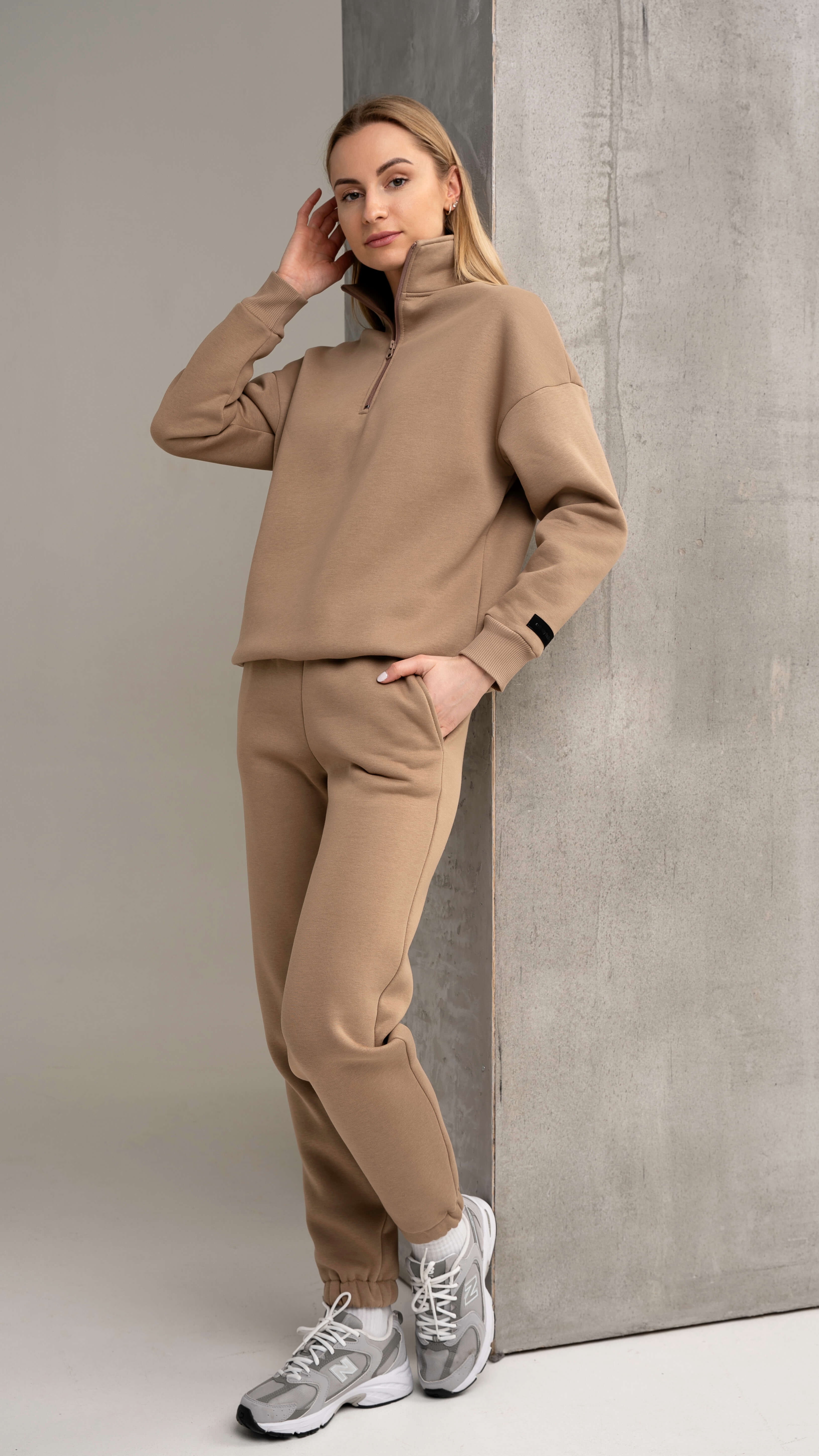 cutmyfashion laisvalaikio moteriški treningai su užtrauktuku