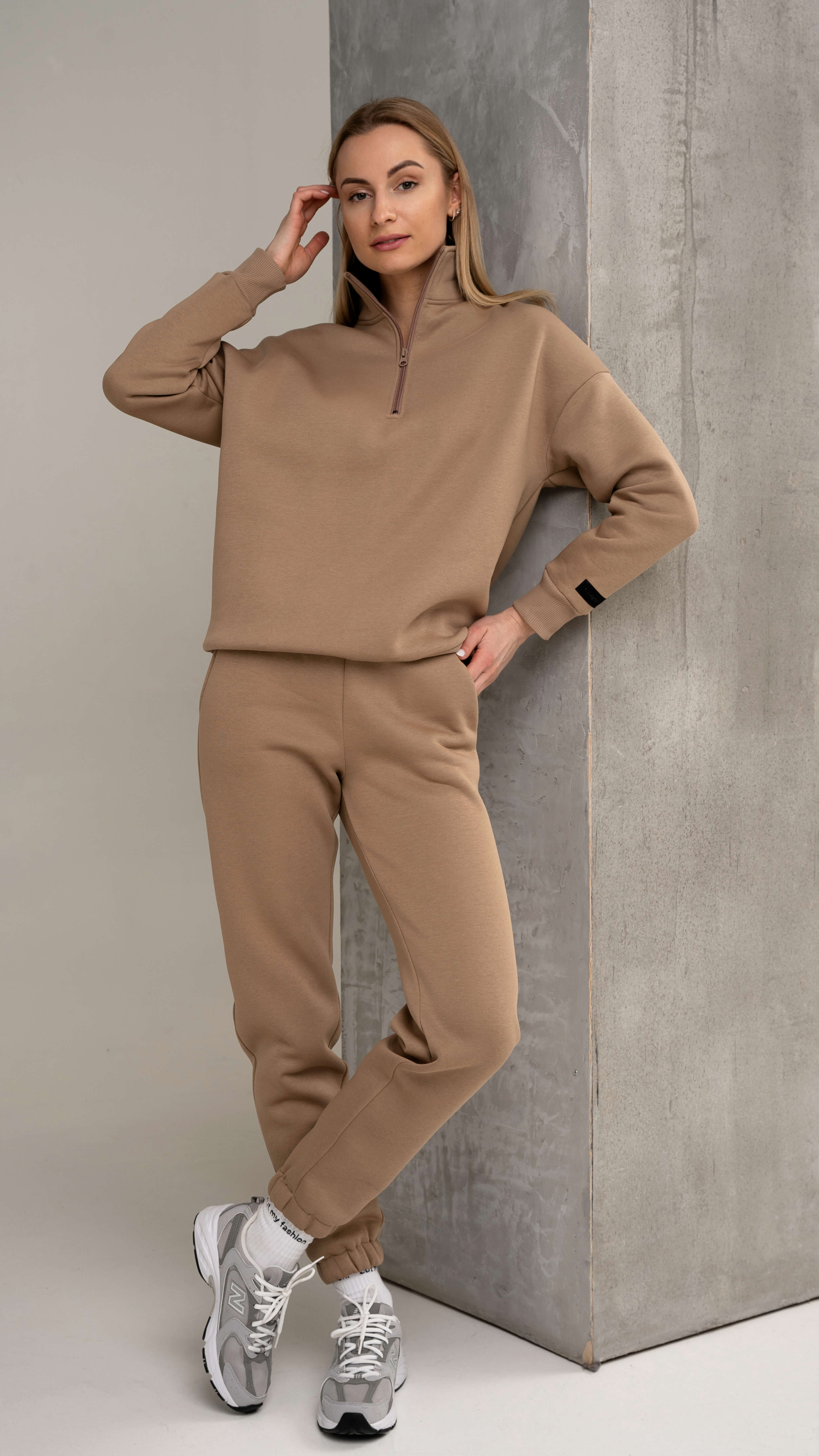cutmyfashion laisvalaikio moteriški treningai su užtrauktuku