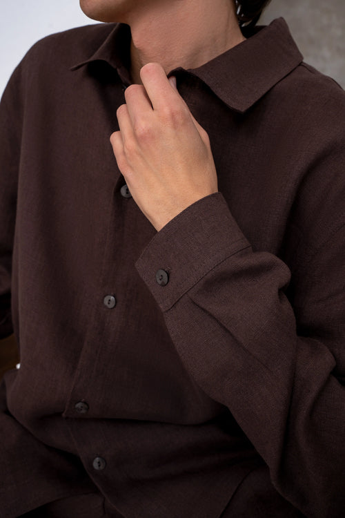 Men’s linen shirt “Tauras” CMF581-9