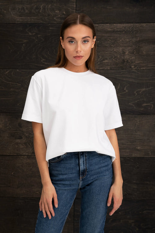 Oversized women’s T-shirt (no chest logo) CMF203